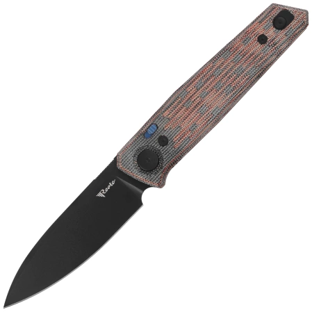 Nóż składany Reate PL-6 Red / Black Micarta, Black PVD Nitro-V (PL-6 RDBKM PVD)