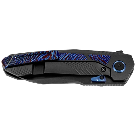 Remette Kestrel Knife Black DLC Titanium/Timascus, Black DLC CPM S35VN (RTPO-E)