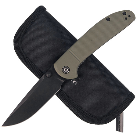 CIVIVI Badlands Vagabond OD Green FRN, Black Stonewashed (C2019B)