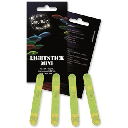 Oświetlenie chemiczne Mil-Tec Lightstick Mini 10szt., Yellow (14931515)