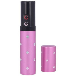 Paralyseur 2 million V lipstick stun gun with flashlight, Pink (1202-PK)