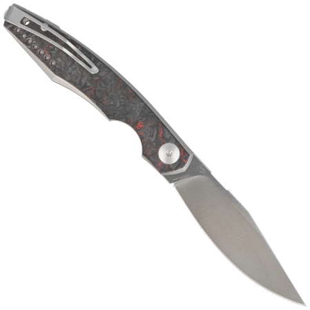 Viper Belone Titanium/Red Dark Matter CF, Satin M390 by Jesper Voxnæs Knife (V5970TIFCR)