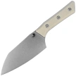Microtech Santoku 6" Kitchen Knife Ivory G10, Stonewashed M390MK (3200-10IV)