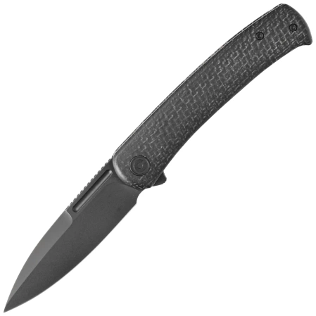 Civivi Knife Caetus Black Burlap Micarta, Black Stonewashed 14C28N (C21025C-2)