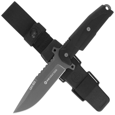 K25 RK-32380 UH-60 Knife Black Rubber, Titanium 7Cr17Mov