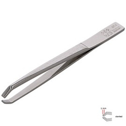 Pęseta wygięta prosta YES Solingen 80mm Niklowana (96114)