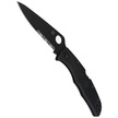 Spyderco Endura 4 FRN Black/Black Blade Combination Knife (C10PSBBK)