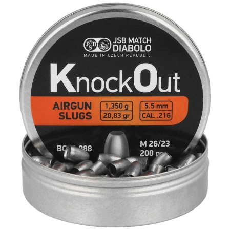 JSB Slug KnockOut .216 / 5.50 mm, 1.350 g, 200 pcs (546022-200)