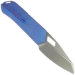 Remette RT-Woodpecker Knife Crystal Blue Titanium, Hand Grinding Pearlescent M390 (RTWP-IB)