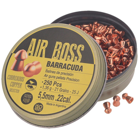 Śrut Apolo Air Boss Barracuda Copper 5.52 mm, 250 szt. 1.36g/21.0gr (30001-2)