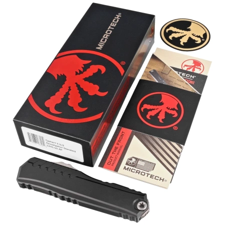 Nóż automatyczny OTF Microtech Cypher II S/E Black Aluminium, Apocalyptic M390MK by Deryk Munroe i Tony Marfione (1241-10AP)