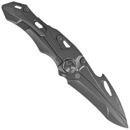 Nóż składany RikeKnife Athron B Black DLC Titanium, Black DLC M390 by Declynx (RK-Athron-B/B)