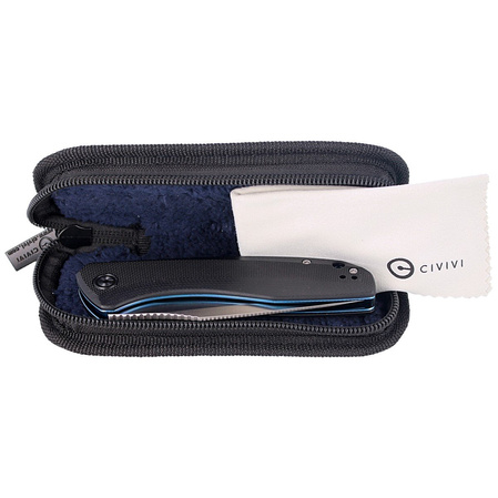 CIVIVI Knife Baklash Black G10, Satin Finish (C801C)