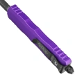 Nóż automatyczny OTF Microtech Dirac Delta D/E Purple Aluminium, Black M390 by Tony Marfione (227-1PU)