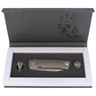 LionSteel ROK Knife Bronze Titanium, Satin M390 by Molletta (ROK B)