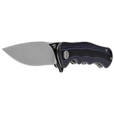 Nóż składany Bestech Bobcat Black / Blue G10, Black Stonewashed / Satin D2 (BG22D-2)