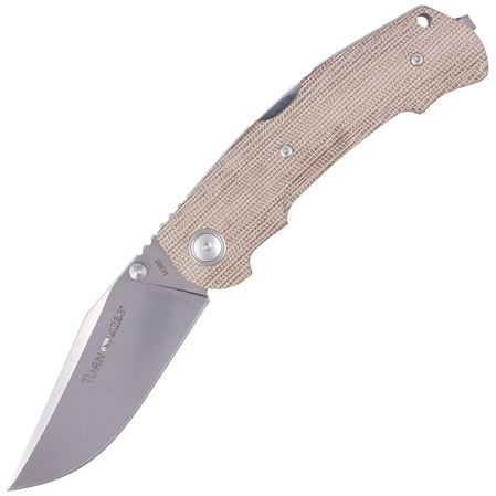 Viper Turn Essential Natural Canvas Micarta, Satin M390 by Fabrizio Silvestrelli Knife (V5988CN)