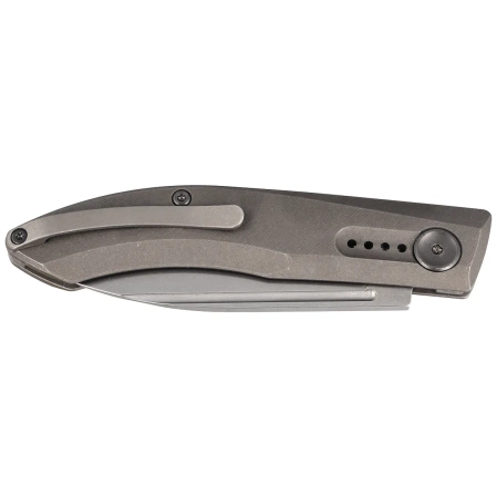 Nóż składany Real Steel Stella Premium Gray Titanium, Stonewashed S35VN by Poltergeist Works (9051)
