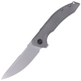 WE Knife Quixotic Gray Titanium, Silver Bead Blasted CPM 20CV (WE21016-1)