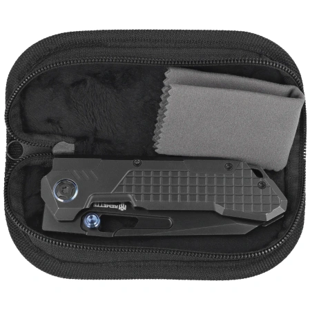 Remette RT-Cool Leopard Knife Black Titanium, Plating Black Stonewashed M390 (RTKS-B)