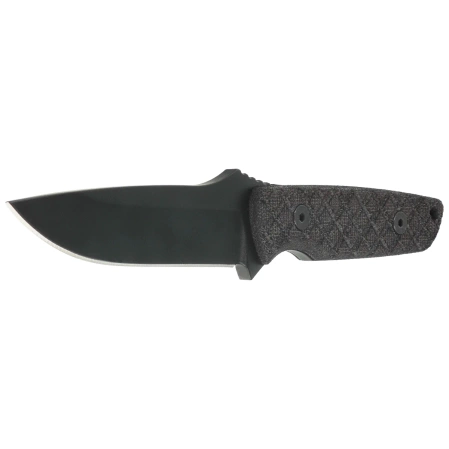 Spartan Blades Alala Black Canvas Micarta, Black Powder 1095 Cro-Van by Curtis Iovito (SBSL004BKBK)