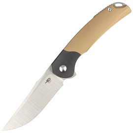 Bestech Supernova Gold Titanium/Black Zirconium, Satin M390 Knife (BT2111C)