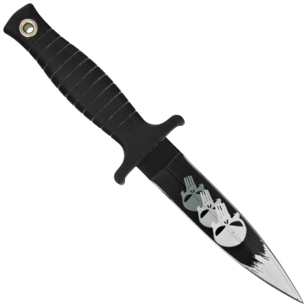 Martinez Albainox 3D Skull Boot Knife Black ABS, Black 3Cr13Mov (32617)
