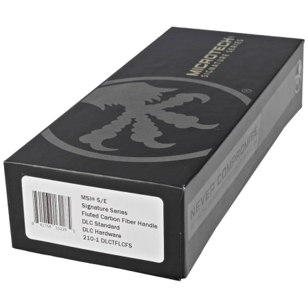 Microtech MSI S/E Signature Knife Fluted Carbon Fiber, Shadow DLC M390MK by Tony Marfione (210-1DLCTFLCFS)