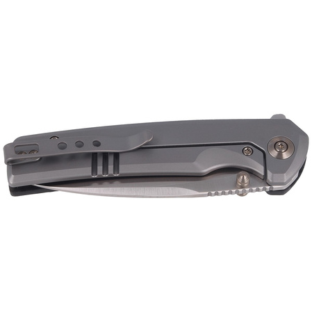 Nóż składany WeKnife Subjugator Gray Titanium/Marble Carbon Fiber, Satin CPM 20CV (WE21014D-1)