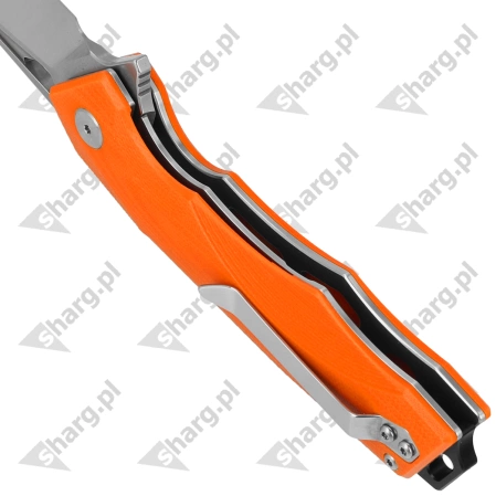 Nóż składany Bestech Toucan Orange G10, Stonewashed / Satin D2 (BG14D-1)