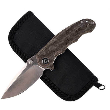 Nóż składany CIVIVI Hooligan Dark Hazel Micarta, Satin Blade (C913B)