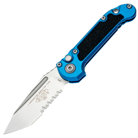 Microtech LUDT T/E Gen III Automatic Knife Blue Aluminium/3M, Stonewashed P/S M390MK by Tony Marfione (1136-11BL)