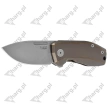 LionSteel Nano Bronze Titanium, Satin MagnaCut Knife (NA01 BR)