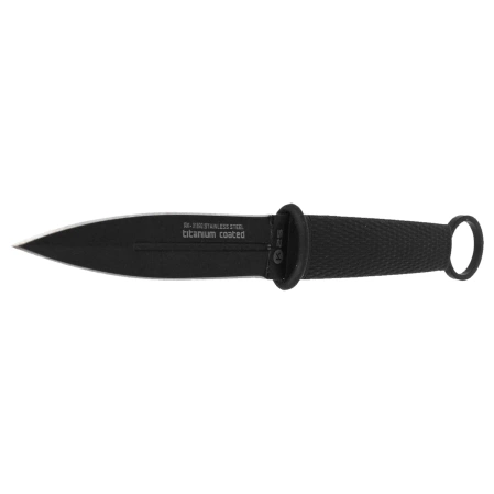 Nóż K25 Botero Dagger Black Rubber, Black Titanium 7Cr17Mov (31892)