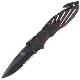 Puma TEC Black Aluminum Rescue Folding Knife, Black 420 (319911)