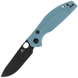 Nóż składany Bestechman Angry Owl Grey G10, Black PVD D2 by Keanu Alfaro (BMK12C-2)