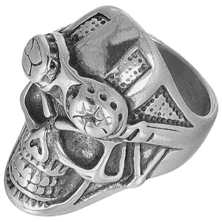 Tole 10 Imperial Skull Riding Ring Ø19 (16194-19)