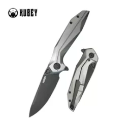 Nóż składany Kubey Nova FL KB235E Gray Titanium, Black Stonewashed 14C28N