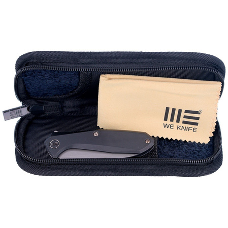 WE Knife Mote Black Titanium, Gray Stonewashed CPM S35VN by Ostap Hel (2005C)