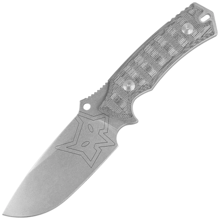 FOX Oxylos Knife Black Micarta, Stonewashed N690 (FX-616-1 MB)