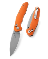Nóż składany Bestechman Ronan Orange G10, Stonewashed 14C28N (BMK02F)