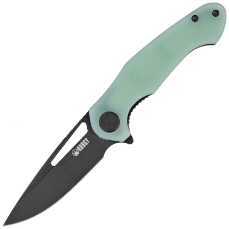 Kubey Dugu Knife Jade G10, Blackwashed 14C28N (KU210K)
