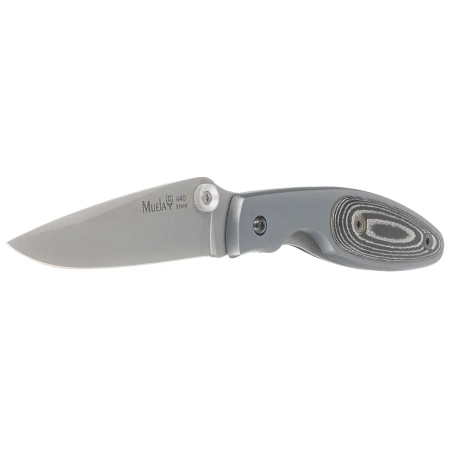 Nóż składany Muela KMC-7M Gray Aluminium/Black Micarta, Satin 440C
