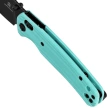 Bestechman Cicada's Wing Knife Light Blue G10, Black PVD 10Cr15MoV (BMK06J)