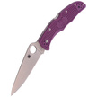 Spyderco Endura 4 FRN Purple Flat Ground PlainEdge Knife (C10FPPR)