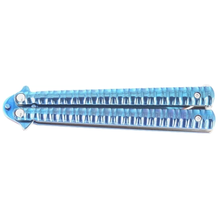 Nóż motylkowy Third Decor Habitat Balisong Blue Titanium Stainles Steel, Blue Titanium (16071A)