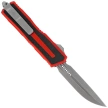 Microtech Scarab II Gen III D/E-S OTF Knife Red Aluminum, Apocalyptic M390MK by Tony Marfione (1180-10APRD)