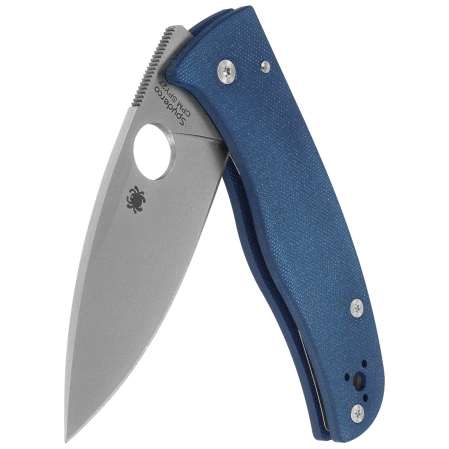 Nóż składany Spyderco Bodacious Cobalt Blue G10, Satin CPM SPY27 by Sal Glesser (C263GPCBL)