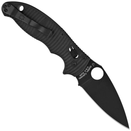 Spyderco Manix 2 SALT Knife Black G10, Black DLC MagnaCut by Eric Glesser (C101GMCBKP2)