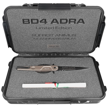 Extrema Ratio BD4 Adra Contractor LE No 55/70 Tactical Mud Aluminium, Black N690 knife (04.1000.0498/TM)